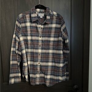 Carhartt Brown and Cream Plaid Shirt